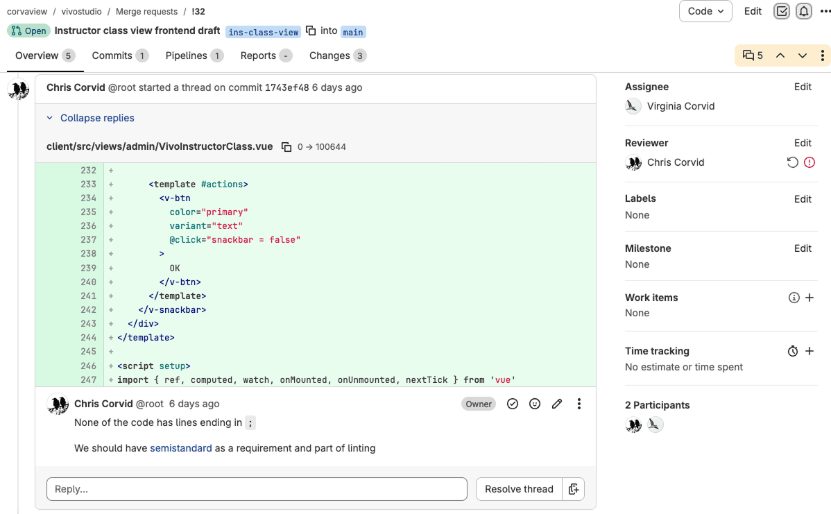 Linting rules