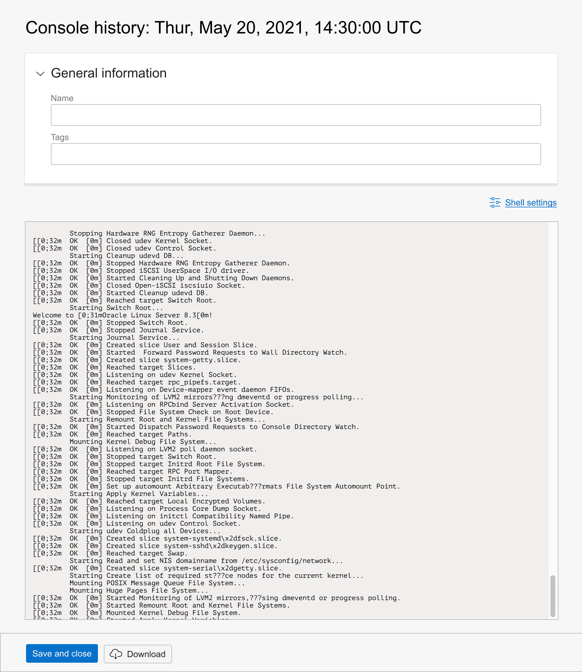 Support cases reduced with logs and web terminal