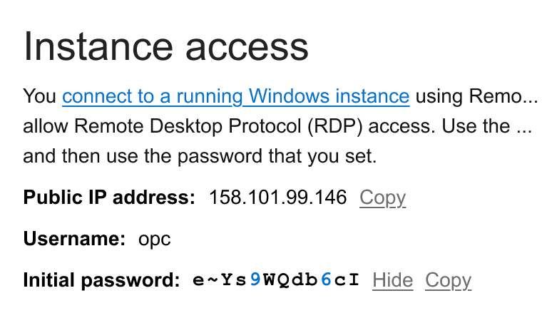 Password readability fixed